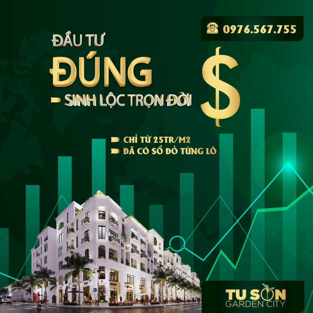 KĐT Từ Sơn Garden City có tổng diện tích lên tới 240ha