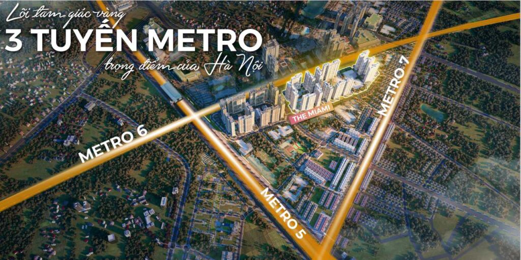 The Miami phân khu căn hộ thuộc The Metrolines Vinhomes Smart City